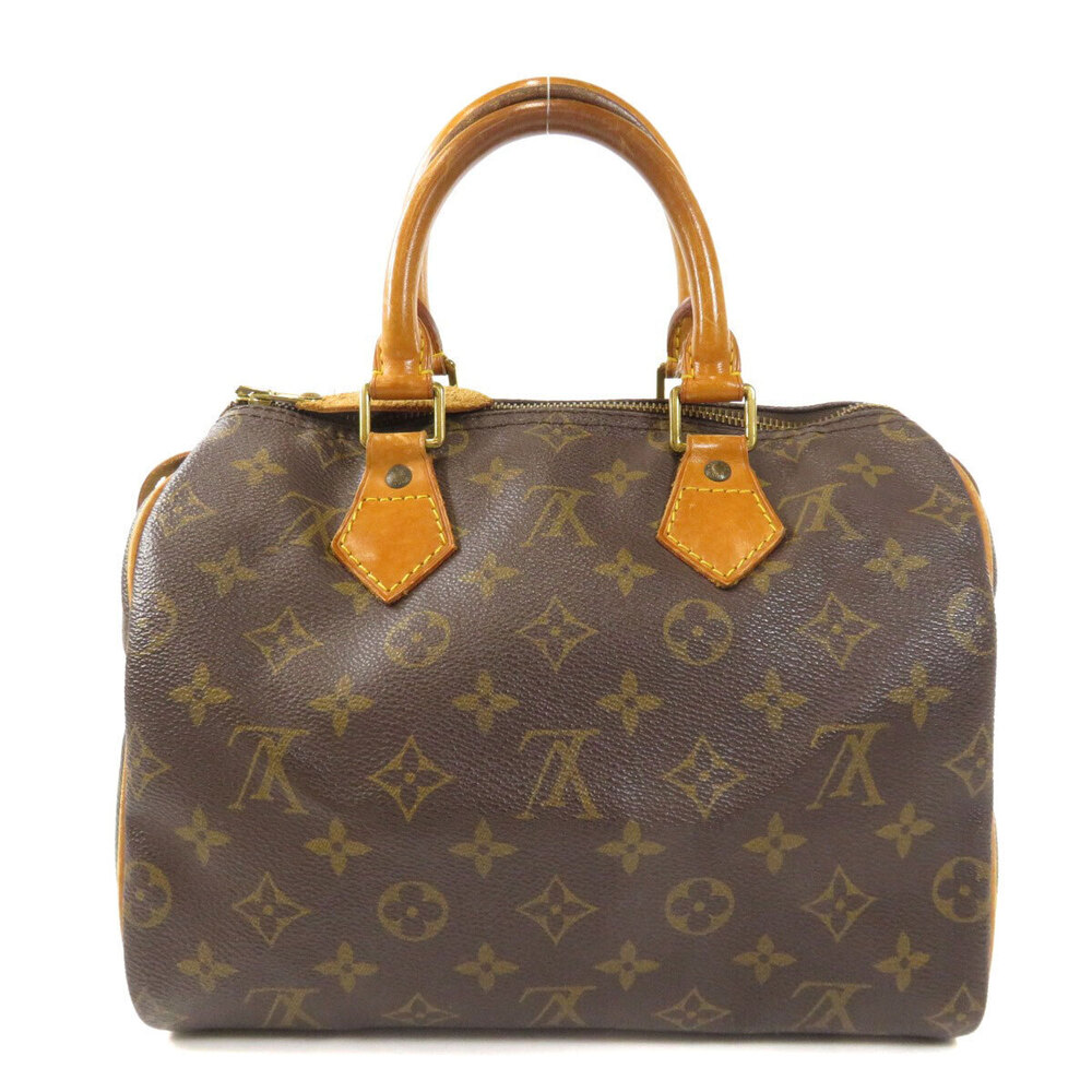 Louis Vuitton Monogram Canvas Speedy Handbag Brown